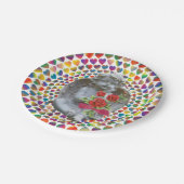 Assiettes En Carton Plaques en papier Saint-Valentin, Ange (Angle)