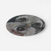 Assiettes En Carton Plaques en papier Schnauzer (Angle)