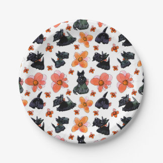 Assiettes En Carton Plaques en papier Scotty pour chien