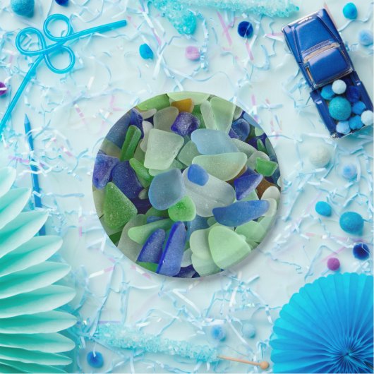 Assiettes En Carton Plaques en papier Seaglass (Fête)