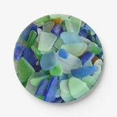 Assiettes En Carton Plaques en papier Seaglass (Devant)