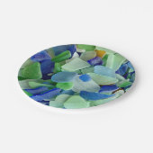 Assiettes En Carton Plaques en papier Seaglass (Angle)