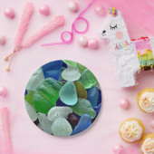 Assiettes En Carton Plaques en papier Seaglass (Fête)