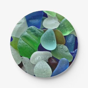 Assiettes En Carton Plaques en papier Seaglass