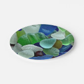 Assiettes En Carton Plaques en papier Seaglass (Angle)