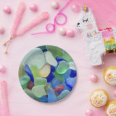 Assiettes En Carton Plaques en papier Seaglass (Fête)