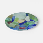 Assiettes En Carton Plaques en papier Seaglass (Angle)