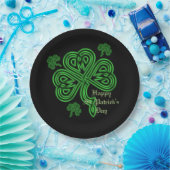 Assiettes En Carton Plaques en papier Shamrock celtique Lucky (Fête)