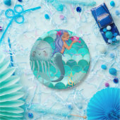 Assiettes En Carton Plaques en papier sirène (Fête)