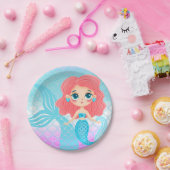 Assiettes En Carton Plaques en papier sirène (Fête)
