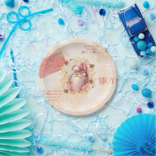 Assiettes En Carton Plaques en papier Sweet Strawberry Père Noël (Fête)