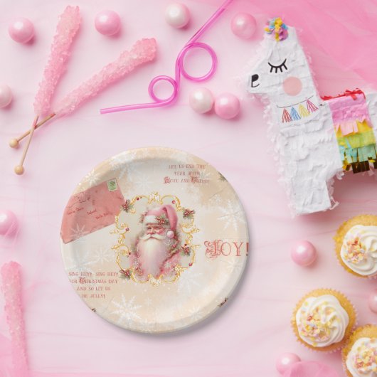 Assiettes En Carton Plaques en papier Sweet Strawberry Père Noël (Fête)