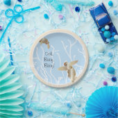 Assiettes En Carton Plaques en papier "Tan bleu tortue" (Fête)