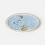 Assiettes En Carton Plaques en papier "Tan bleu tortue" (Angle)