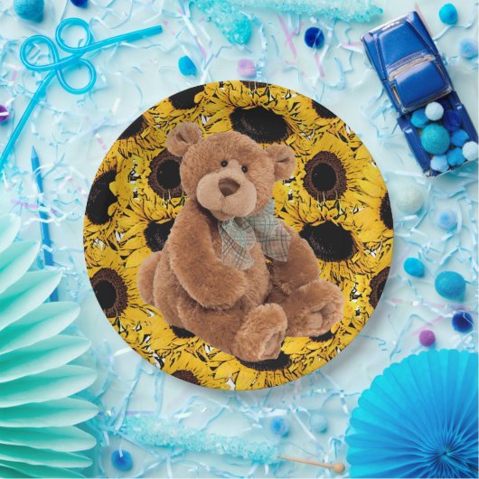 Assiettes En Carton Plaques en papier Teddy Teddy (Fête)