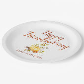 Assiettes En Carton Plaques en papier Thanksgiving (Angle)
