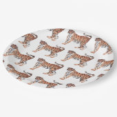 Assiettes En Carton Plaques en papier tigre (Angle)
