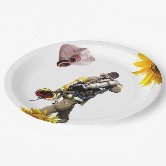 Assiettes En Carton Plaques en papier tournesol (Angle)