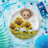 Assiettes En Carton Plaques en papier Tournesol Angel (Fête)