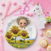Assiettes En Carton Plaques en papier Tournesol Angel (Fête)
