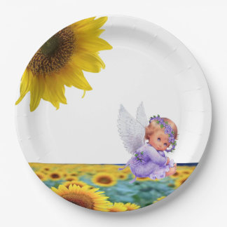 Assiettes En Carton Plaques en papier Tournesol Angel