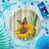 Assiettes En Carton Plaques en papier Tulipe de tournesol (Fête)
