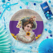 Assiettes En Carton Plaques en papier victorien tournesol (Fête)