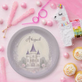Assiettes En Carton Plaques en papier violet Castle (Fête)