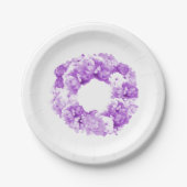 Assiettes En Carton Plaques en papier violet monochromatique (Devant)