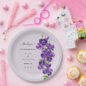 Assiettes En Carton Plaques en papier violet profond (Fête)