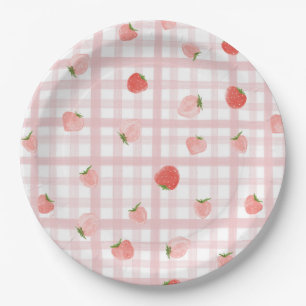 Assiettes En Carton Plaques En vichy Berry Party