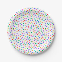 Plaques et bosses en papier Confetti Arc-en-ciel