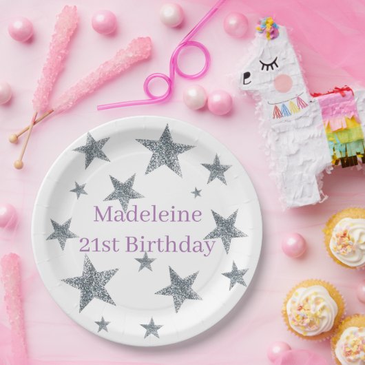 Assiettes En Carton Plaques et tôles en papier Personnaliser - Stars S (Fête)