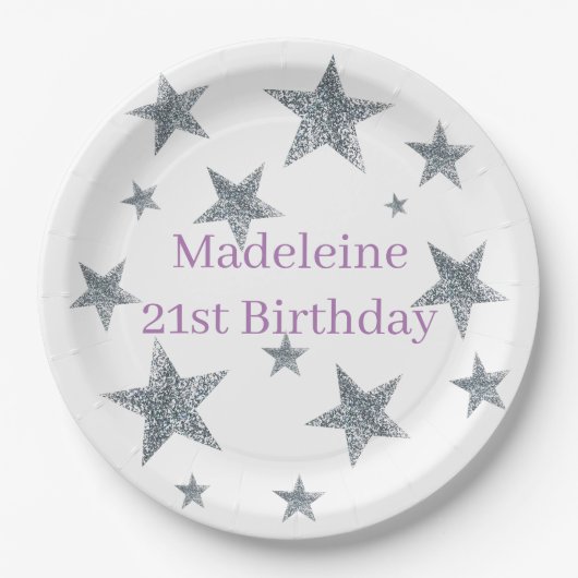 Assiettes En Carton Plaques et tôles en papier Personnaliser - Stars S (Devant)