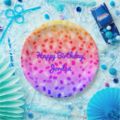 Assiettes En Carton Plaques Festive Multicolor Personnalisées (Fête)