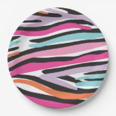 Assiettes En Carton Plaques Fille Power Party (Rose) (Devant)