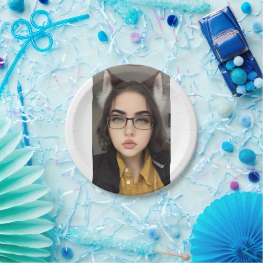 Assiettes En Carton Plaques filles Neko Wolf (Fête)