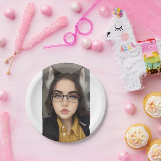 Assiettes En Carton Plaques filles Neko Wolf (Fête)