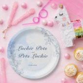 Assiettes En Carton Plaques flocons de neige bleu Icy (Fête)