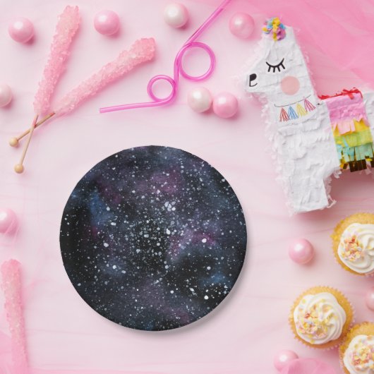 Assiettes En Carton Plaques Galaxy Galaxy Plaques de fête d'anniversai (Fête)