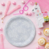 Assiettes En Carton Plaques jetables de la calque bleue poussiéreuse (Fête)