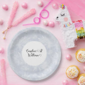 Assiettes En Carton Plaques jetables Dusty Blue Chalk (Fête)