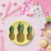 Assiettes En Carton Plaques jetables papier à imprimer à ananas (Fête)