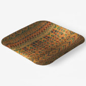 Assiettes En Carton Plaques Kente Party (Angulaire)