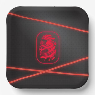 Assiettes En Carton Plaques laser de la partie d'espionnage