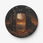 Assiettes En Carton Plaques lunes et spatiales (Devant)