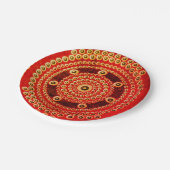 Assiettes En Carton Plaques Mandala, Plaque Papier rond 7" (Angle)