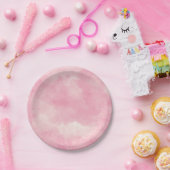 Assiettes En Carton Plaques Mariages en coton rose bonbon (Fête)