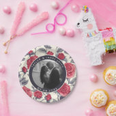 Assiettes En Carton Plaques Mariages Minimalistes Roses Chic Pour Coup (Fête)