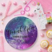 Assiettes En Carton Plaques Mariages Smokey Galaxy (Fête)